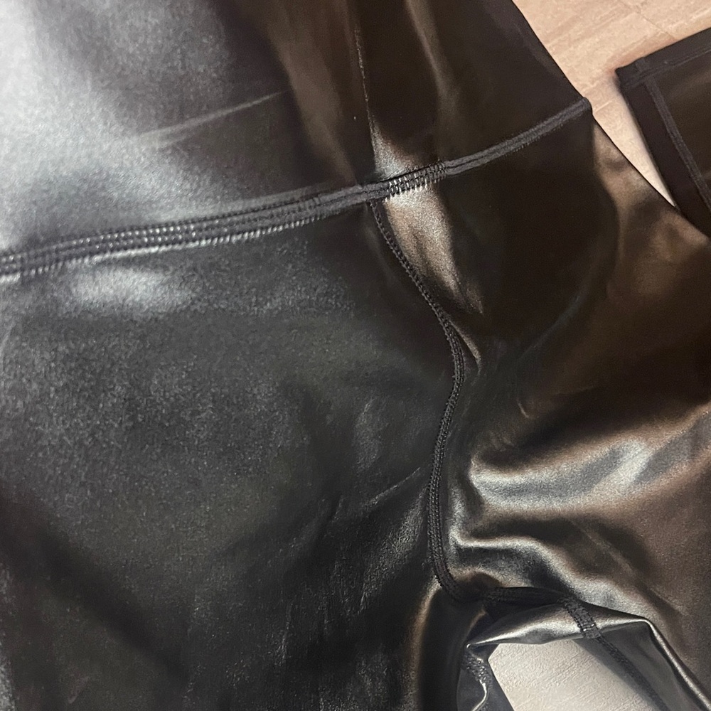 Mono B Black Faux Leather Leggings - Picture 7 of 8